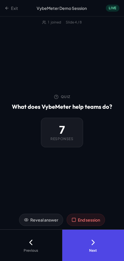 VybeMeter mobile remote control