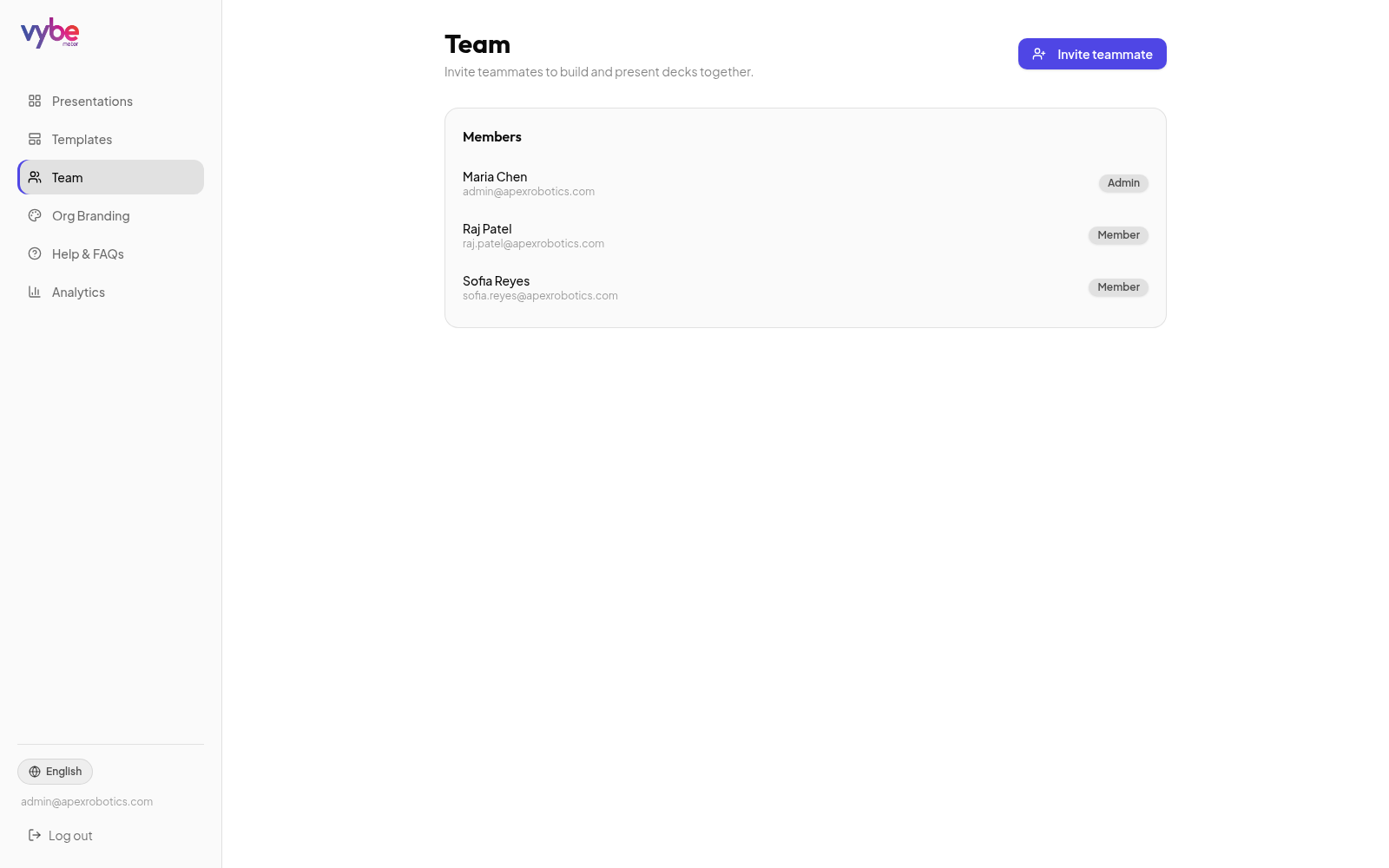 Team Invites & Roles